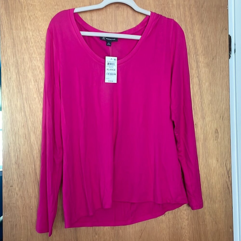 NWT INC women’s Scoop neck long sleeve XL